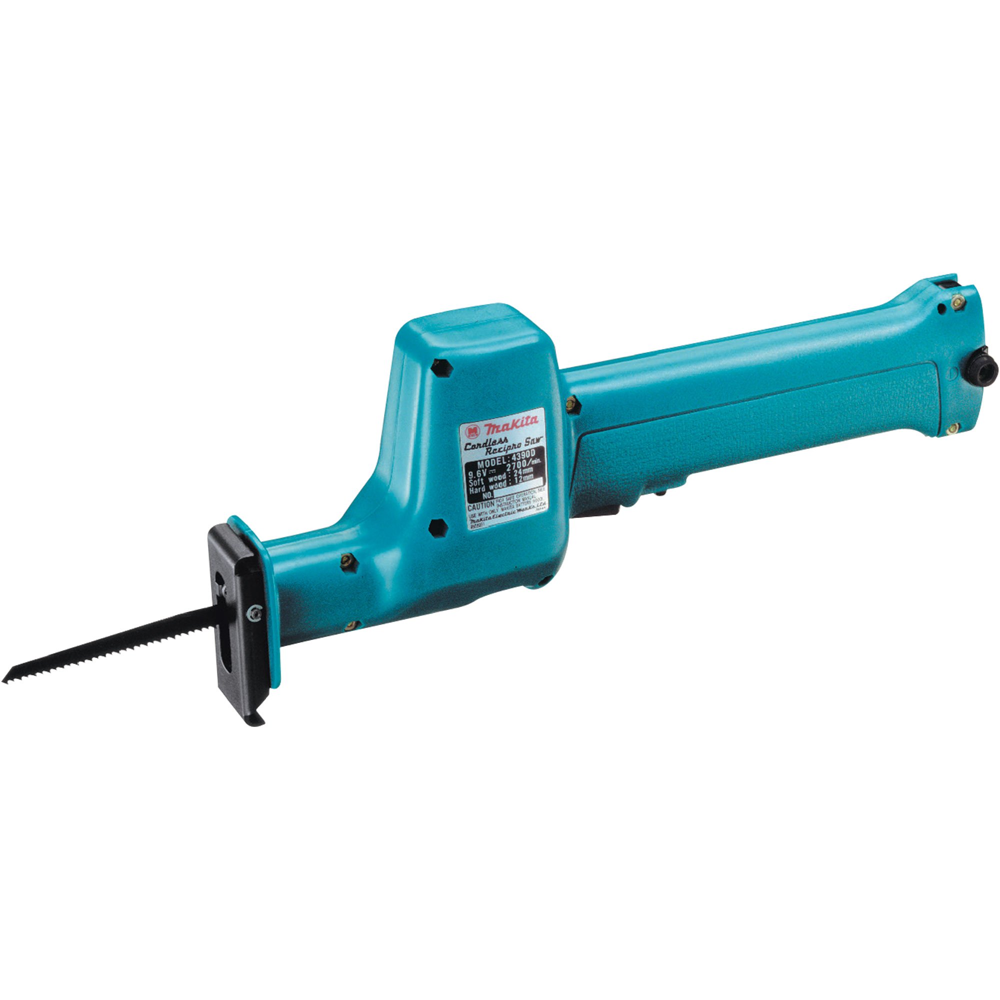 Makita Cordless Reciprocating Saw — 2700 SPM, 9.6 Volt, 1.3 Amp, Model# 4390DW